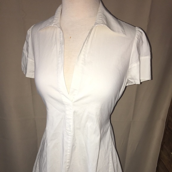 BCBGMAXAZRIA V-Neck Tie Back Top - Picture 1 of 8